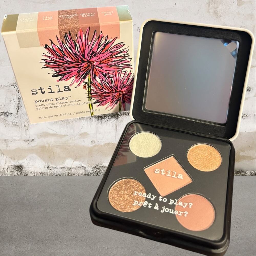 Stila Pocket Play Shadow Palette in Pretty Petals NIB